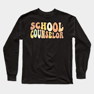 School Counselor groovey Long Sleeve T-Shirt